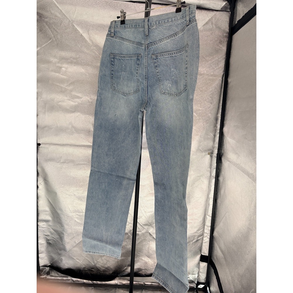 Juicy Couture Distressed Jeans Sz 2 Relaxed Fit NWT - Picture 2 of 4